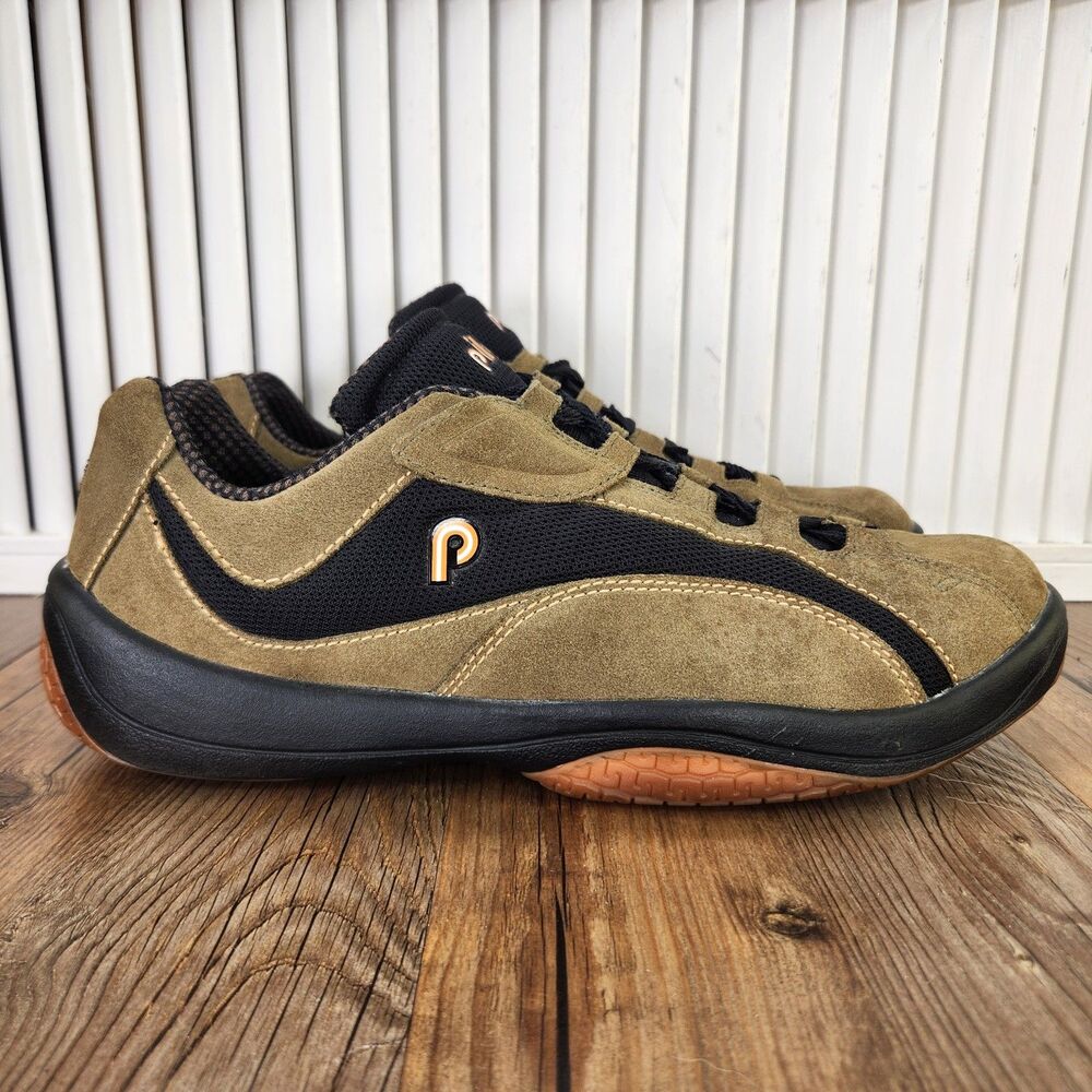Piloti G16 Driving Shoes Mens Sz 11.5 Olive Green Suede Lace Up Low Top Sneakers